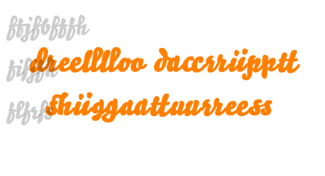 Bello Script Ligatures