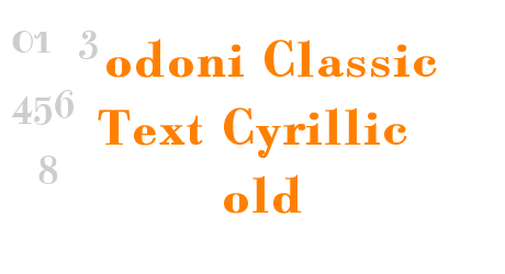 Bodoni Classic Text Cyrillic Bold