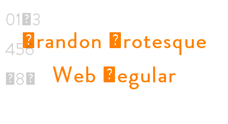 Brandon Grotesque Web Regular