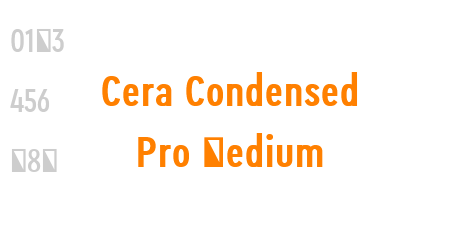 Cera Condensed Pro Bold