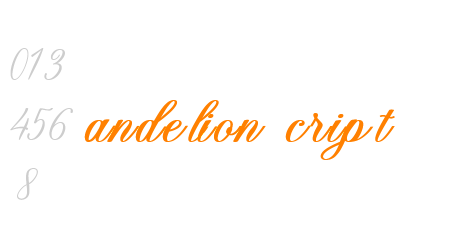 Dandelion Script