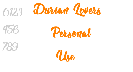 Durian Lovers – Personal Use