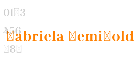 Gabriela ExtraLight