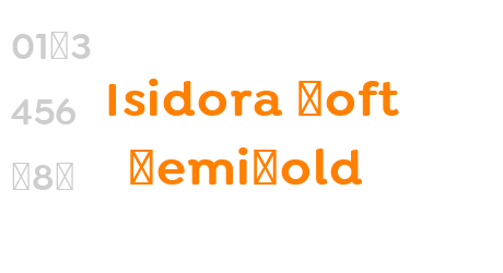 Isidora Soft SemiBold