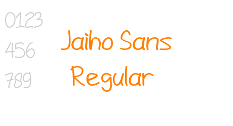 Jaiho Sans Regular