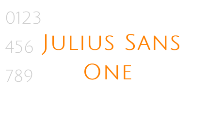 Julius Sans One