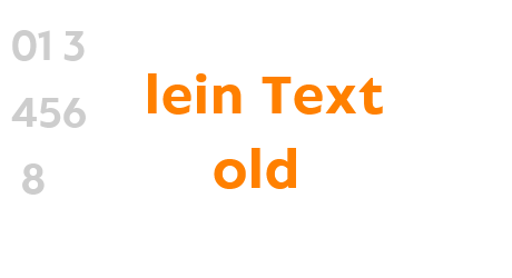 Klein Text Bold