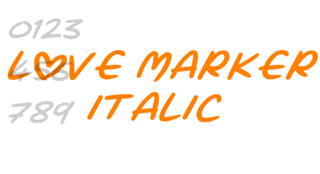 Love Marker Italic
