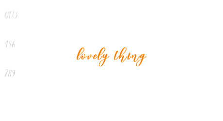 lovely thing