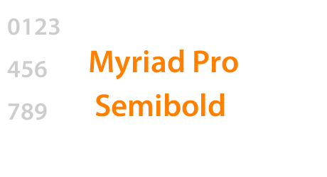 Myriad Pro Semibold