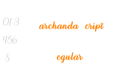 Marchanda Script Regular