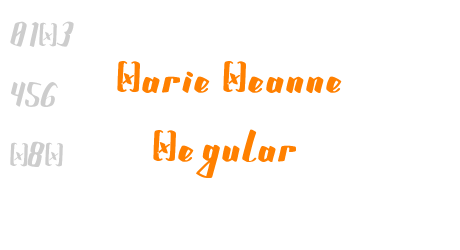 Marie Jeanne Regular
