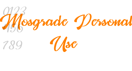 Mosgrade Personal Use