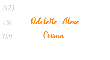 Odelette Alexe Crisna