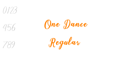 One Dance Regular