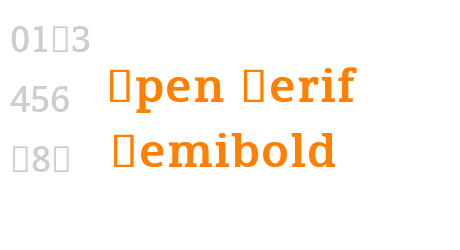 Open Serif Regular