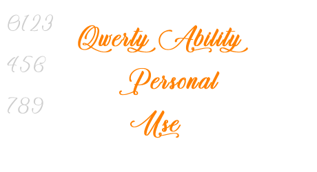 Qwerty Ability – Personal Use