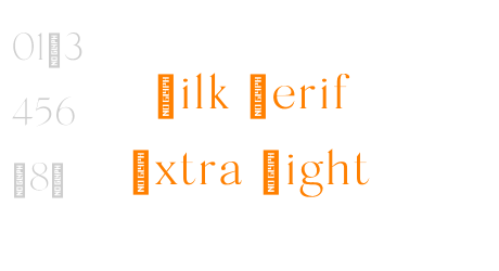 Silk Serif Extra Light Bold