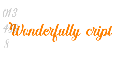 Wonderfully Script