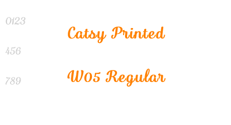 Catsy Printed W05 Regular