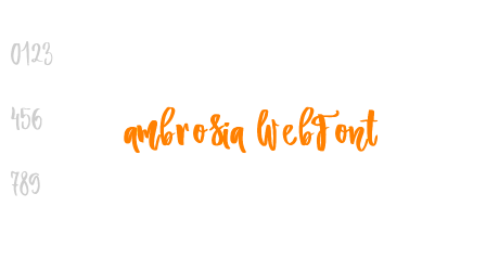 ambrosia WebFont