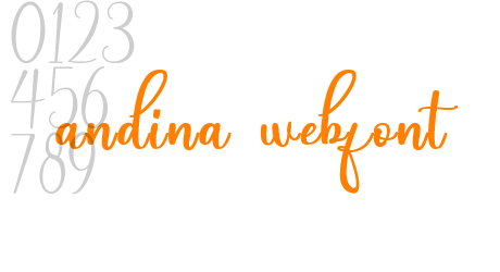 andina webfont