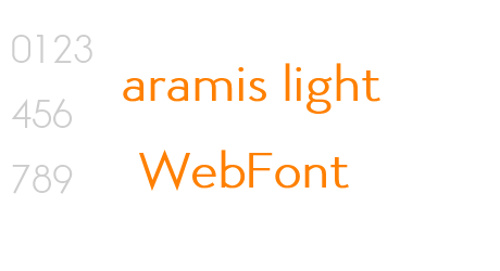 aramis light WebFont