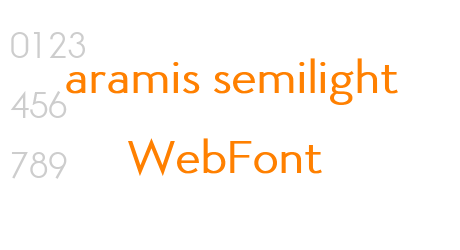 aramis semilight WebFont