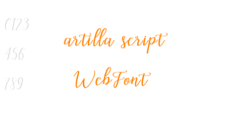 artilla script WebFont