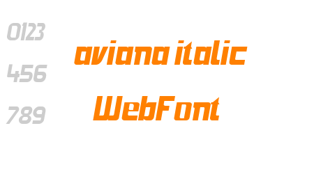 aviana italic WebFont