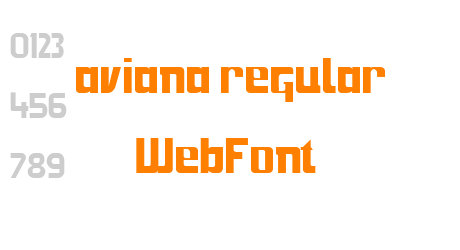 aviana regular WebFont