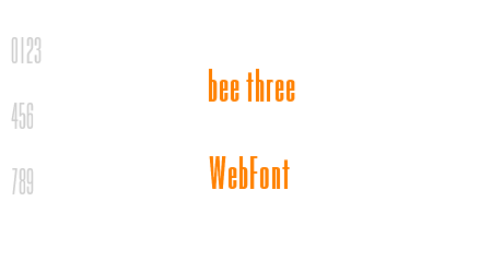 bee three WebFont