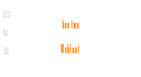 bee two WebFont