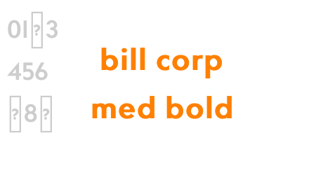 bill corp med bold