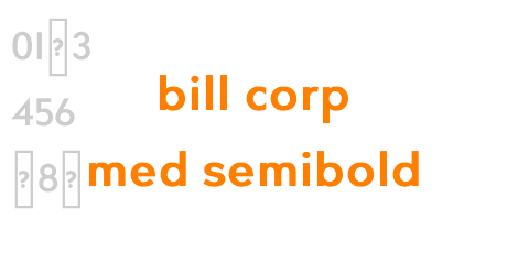 bill corp med semibold