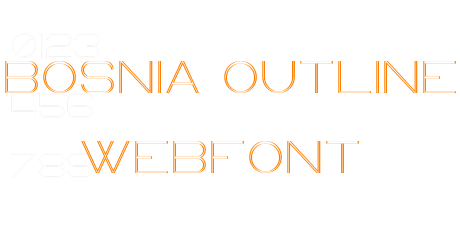 bosnia outline webfont