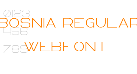 bosnia regular webfont
