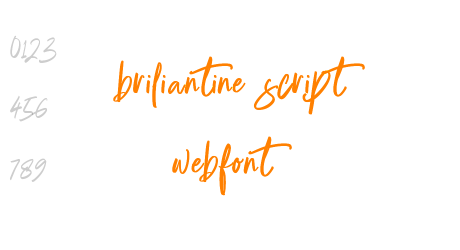 briliantine script webfont