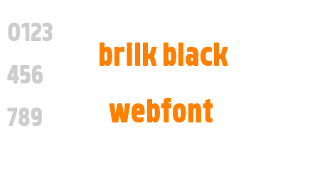 brilk black webfont