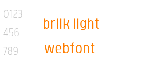 brilk light webfont