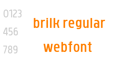 brilk regular webfont