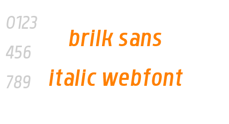brilk sans italic webfont