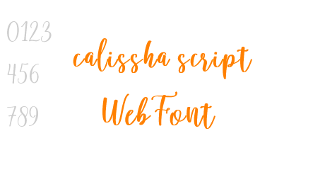 calissha script WebFont