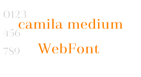 camila medium WebFont