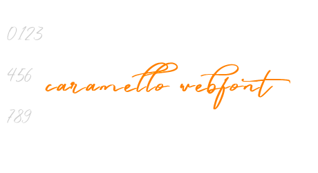 caramello webfont