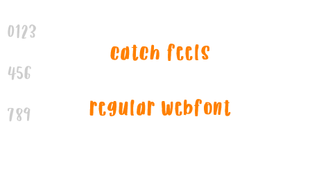 catch feels regular webfont