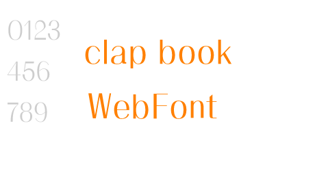 clap book WebFont