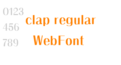clap regular WebFont
