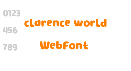 clarence world WebFont