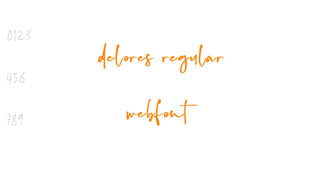 delores regular webfont